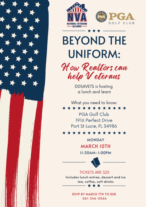 Lunch and Learn - Beyond the Uniform: How Realtors can help Veterans